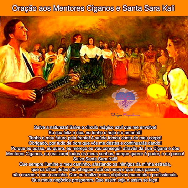 Oração aos Mentores Ciganos e Santa Sara Kali homenageados em 24 de maio