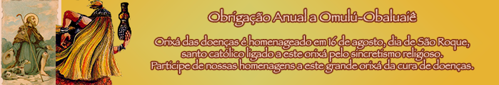 ObrigaÃ§Ã£o Anual a OmulÃº-ObaluaiÃª