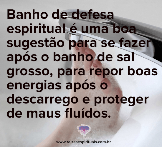 Banho de defesa espiritual