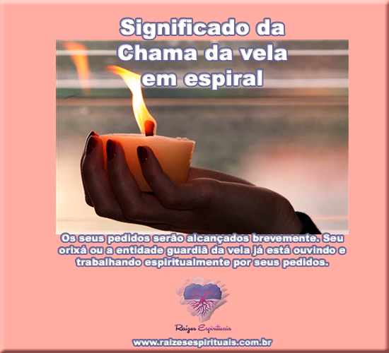 Significado da Chama da Vela em Espiral