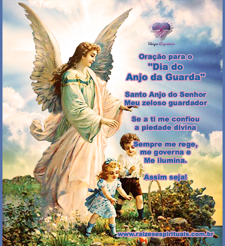 Dia 2 de outubro é Dia do Anjo da Guarda