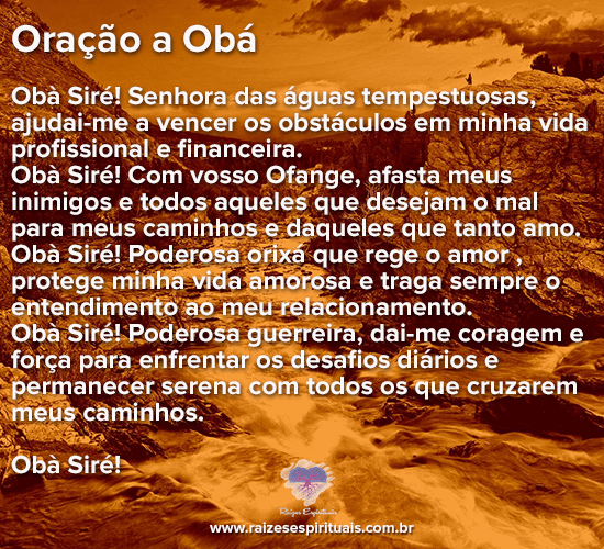 Oração a Obá