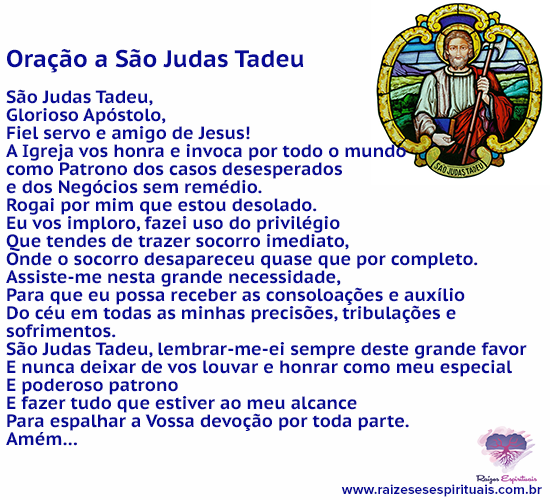 Oração a São Judas Tadeu