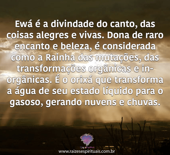 Ewá divindade das coisas vivas