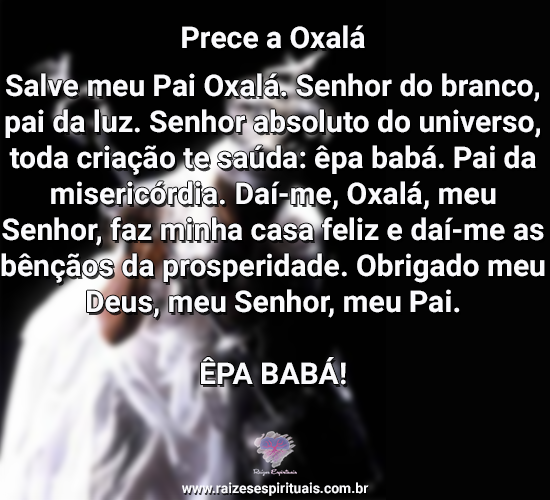 Prece à Oxalá