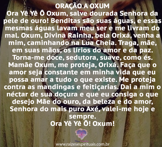 Oração a Oxum