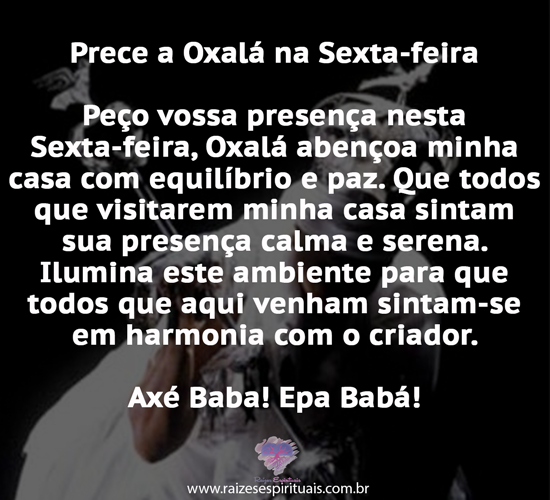 Prece a Oxalá