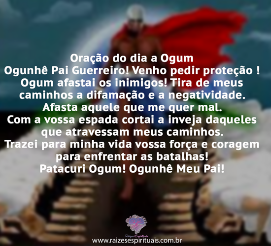 Oração do dia a Ogum