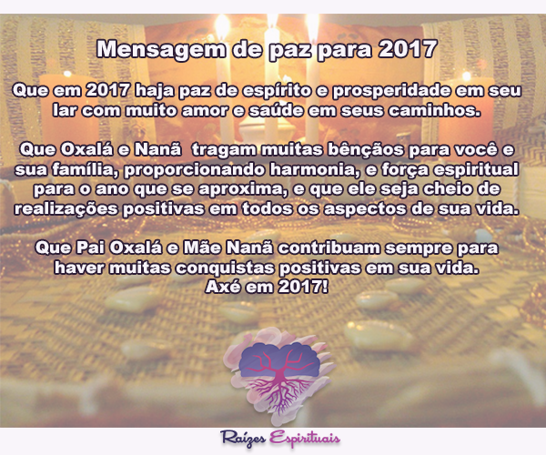 Mensagem de paz para 2017