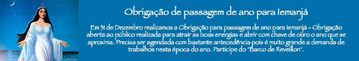 Obrigação de passagem de ano para Iemanjá