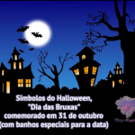 Símbolos do Halloween, o “Dia das Bruxas” comemorado em 31 de outubro (com banhos especiais para a data)