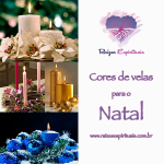 As cores de velas para o natal