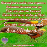 Animais merecem respeito!