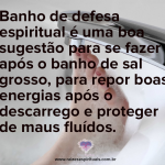 Banho de Defesa Espiritual no sábado