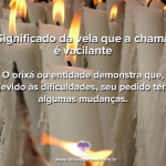 Significado da vela de chama vacilante