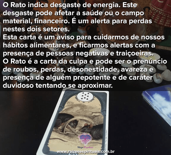 Baralho Cigano - O Rato - Raizes Espirituais