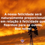 Nossa felicidade