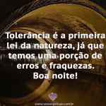 Tolerância primeira lei