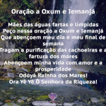 Oração a Oxum e Iemanjá no sábado