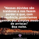 Dúvidas são traidoras