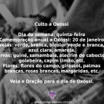 Dia de Oxóssi – rituais