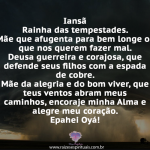 Iansã Rainha das tempestades