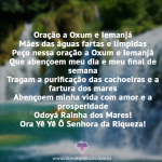 Oração Oxum e Iemanjá