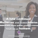 Mulheres ainda recebem salários menores