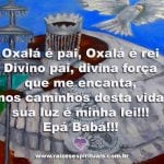 Um bom dia a todos com a paz de Oxalá