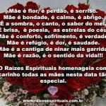 O Raízes Espirituais homenageia todas as mães nesta data tão especial
