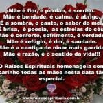 O Raízes Espirituais homenageia todas as mães nesta data tão especial