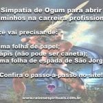 Simpatia de Ogum para abrir os caminhos na carreira profissional