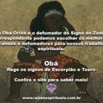 Obá Orixá e o defumador do signo do Zodíaco na Umbanda