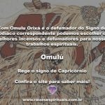 Omulú Orixá e o defumador do signo do Zodíaco na Umbanda