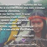 Salve as águas da Cabocla Janaína! Okê Caboclo!