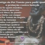 Cantiga de Pai Tomás para pedir quebra e proteção contra feitiços