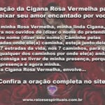 Oração a Cigana Rosa Vermelha para deixar seu amor encantado por você