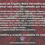 Oração a Cigana Rosa Vermelha para deixar seu amor encantado por você