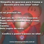 Simpatia do guaraná a Cosme e Damião para seu amor voltar