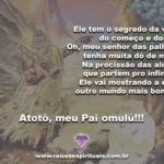 Salve Pai Omulú, senhor do começo e do fim da vida