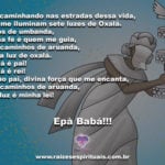 Salve Pai Oxalá, Senhor do branco e da Paz. Que a paz reine nessa sexta-feira!