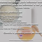 Banho de Oxalá para acalmar outras pessoas, para se acalmar e ter paz a sua volta