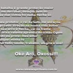 Nas grandes batalhas, a flecha de Pai Oxóssi é a proteção maior! Okê Arô!