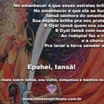 Salve mãe Iansã, senhora guerreira dos ventos e tempestades