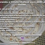 Aprenda uma poderosa oferenda a Omulú/Obaluaê para pedir por saúde