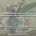 Itan de Ossain sobre a divisão do conhecimento das folhas com os outros Orixás