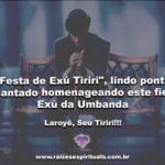 “Festa de Exú Tiriri”, lindo ponto cantado homenageando este fiel Exú da Umbanda