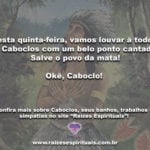 Um belo ponto cantado para louvar a todos Caboclos. Okê Caboclo!