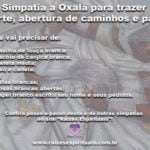 Simpatia de Oxalá para trazer sorte, abertura de caminhos e paz!