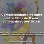 Compatibilidades no amor entre filhos de Oxum e filhos de outros Orixás
